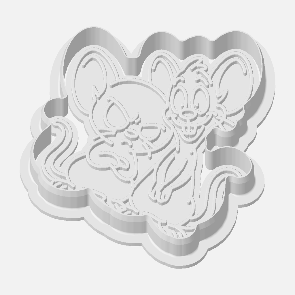 Pinky and the Brain Inspired Cookie Cutter / Stamp Collection