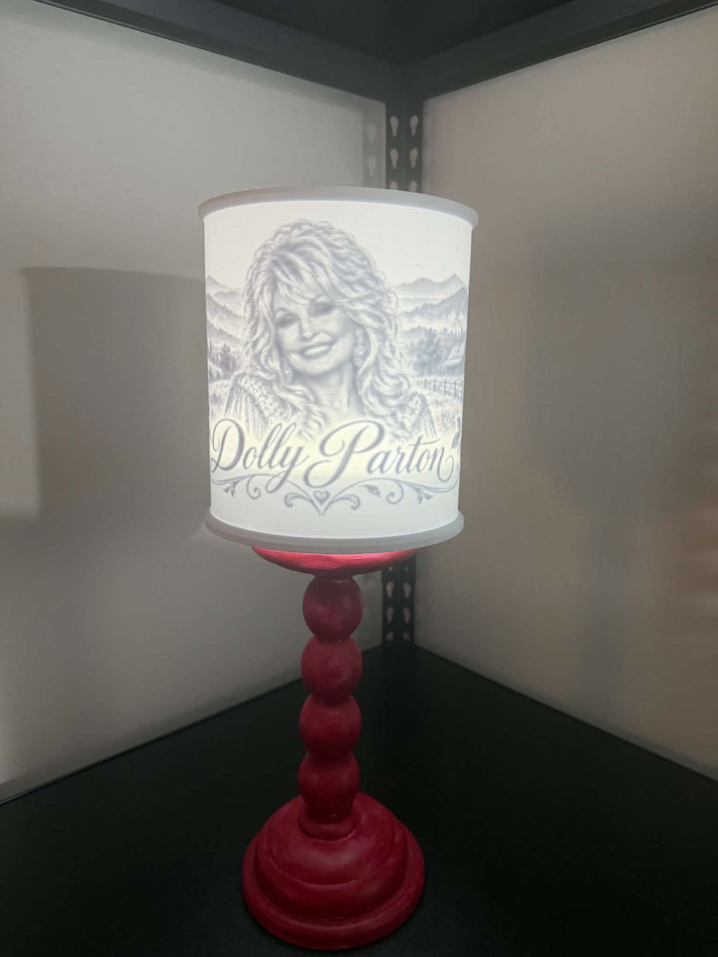 Dolly Lithophane Lamp Shade