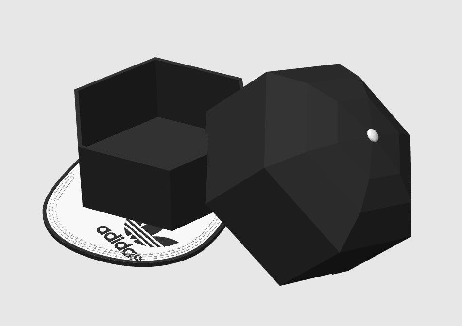 Mini Flat Bill Cap Gift Box - Sized to Fit an A1 Mini Build Plate
