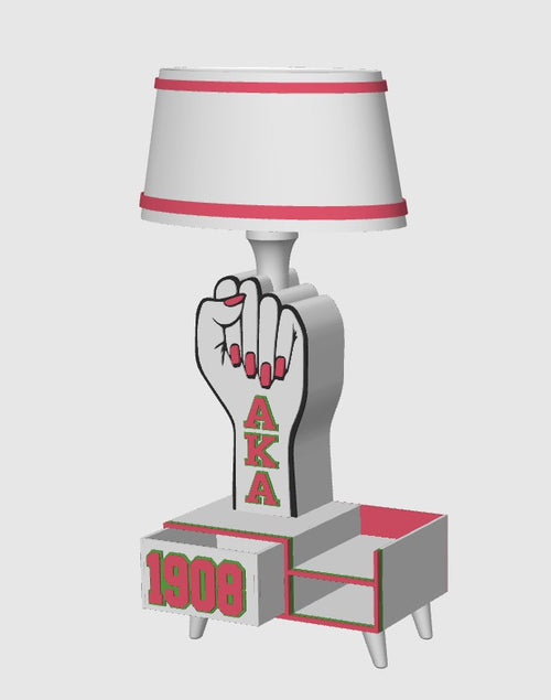AKA Themed Lamp Base