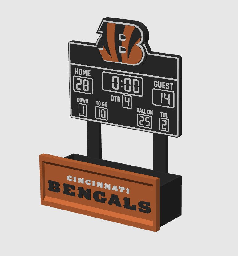 Cincinnati Bengals Tailgate Scoreboard Basket / Planter