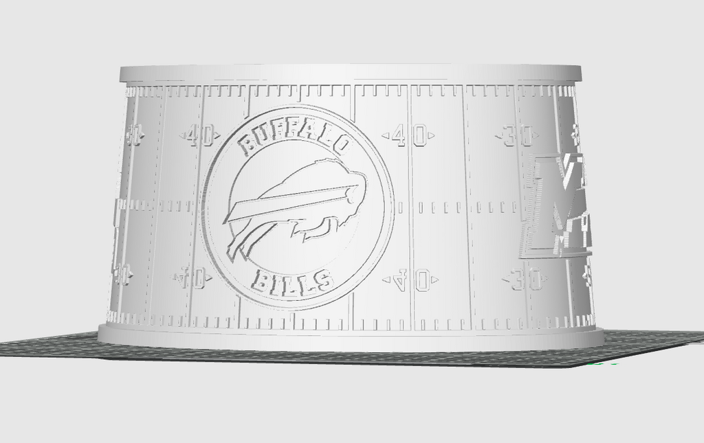 Buffalo Bills Lithophane Lampshade