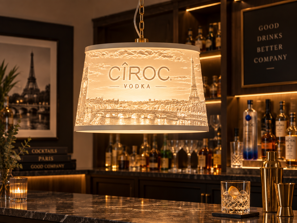 Ciroc Lithophane Lampshade
