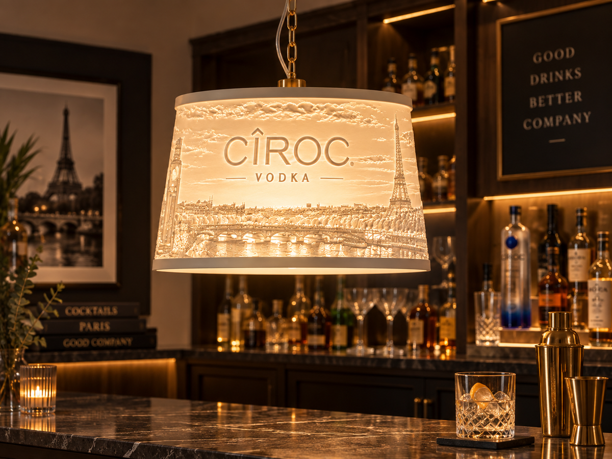 Ciroc Lithophane Lampshade