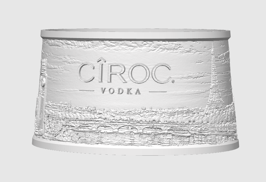 Ciroc Lithophane Lampshade
