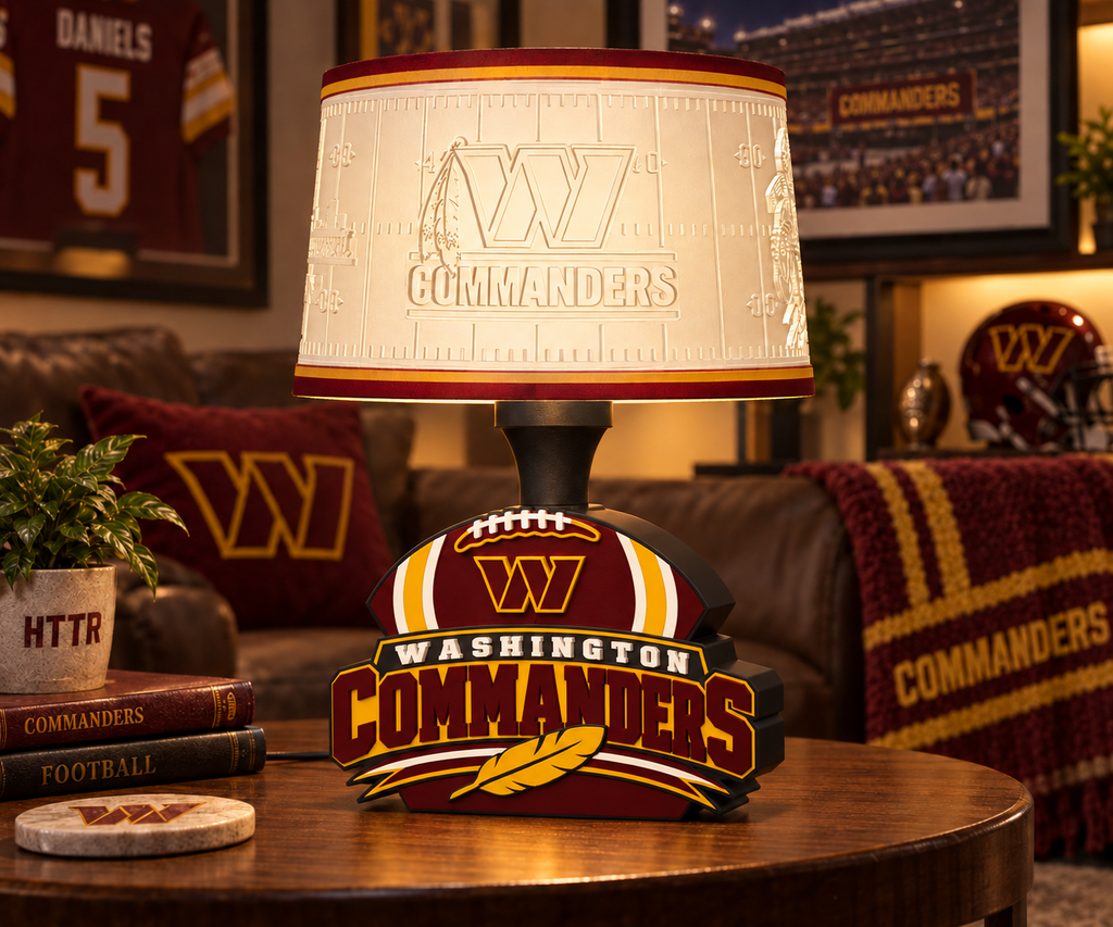 Washington Commanders Lamp Base- Shade Sold Separately