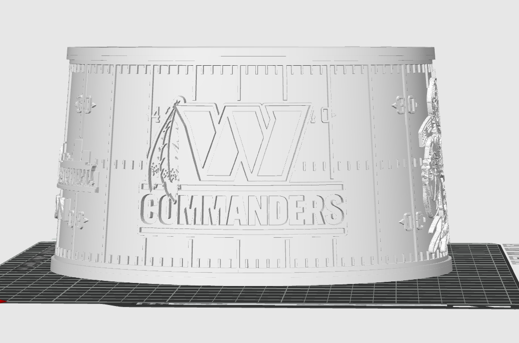 Washington Commanders Lithophane Lampshade