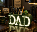 Lighted Dad Desk Organizer