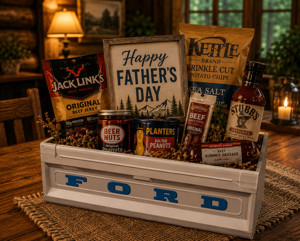 Ford Tailgate Gift Basket / Planter