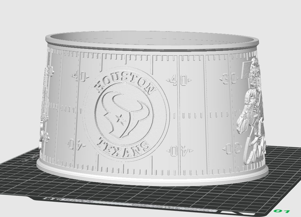 Houston Texans Lithophane Lampshade