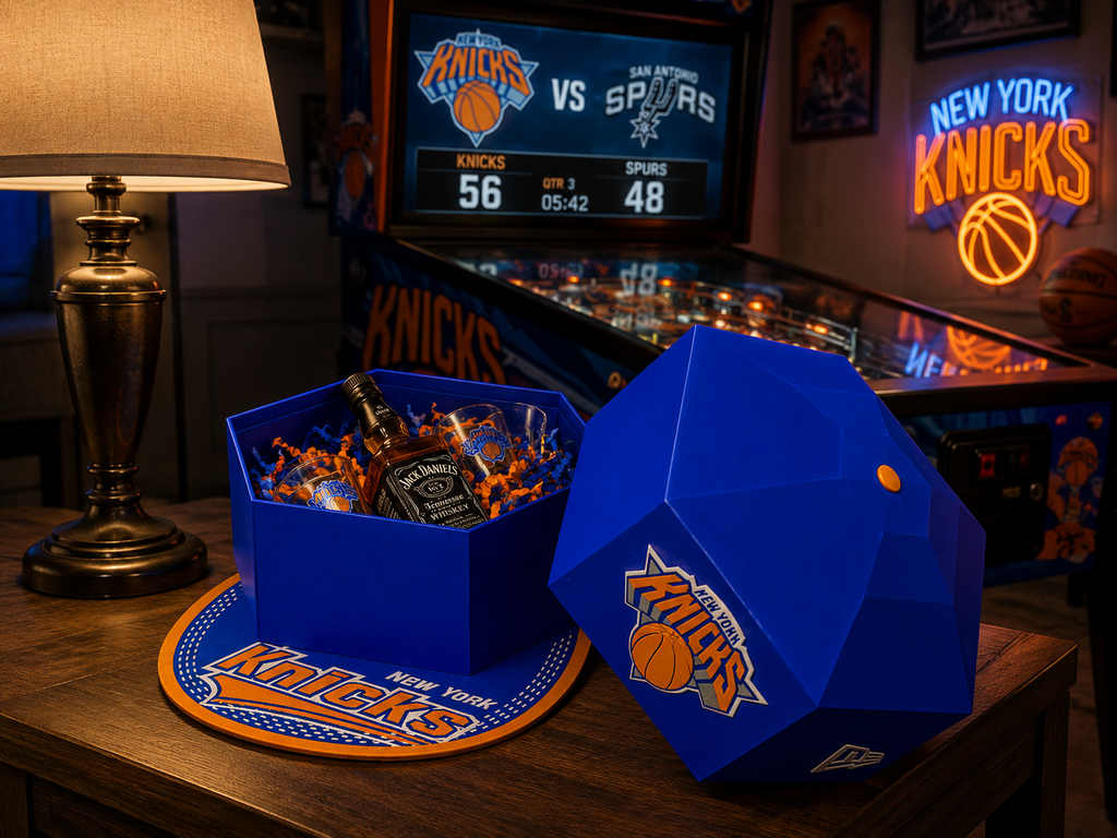 Flat Bill Cap Gift Box - New York Knicks