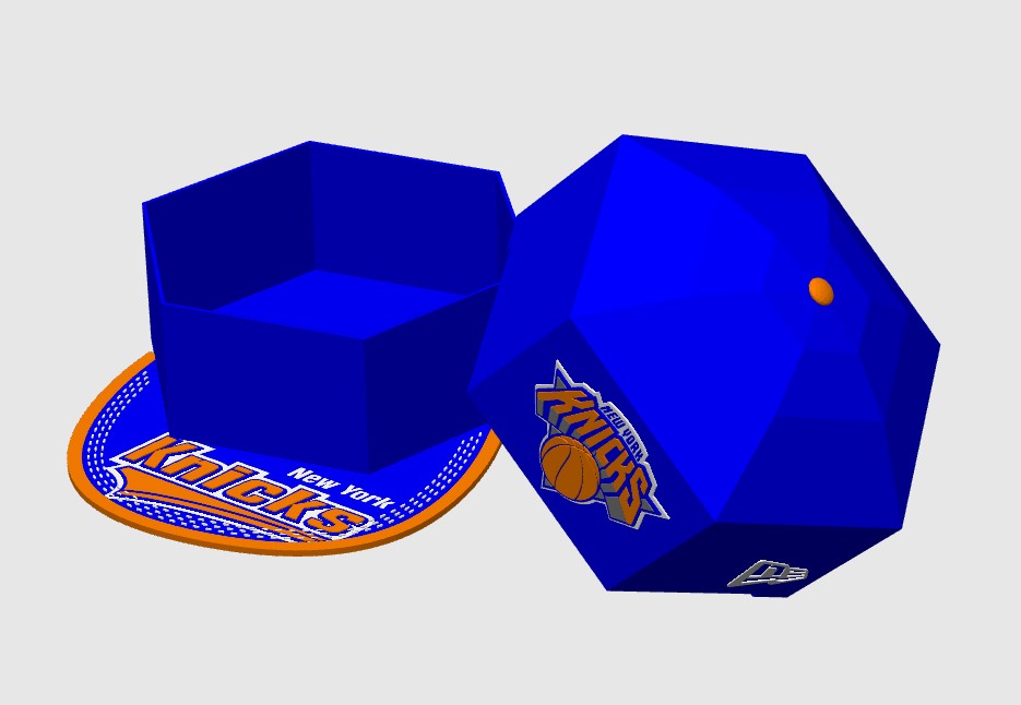 Flat Bill Cap Gift Box - New York Knicks