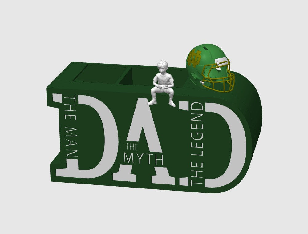 Lighted Dad Desk Organizer