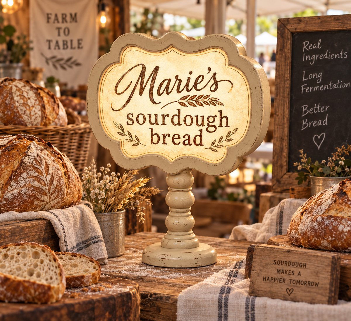 Shaped Lightbox for Signage with Winter Lithophane Panel