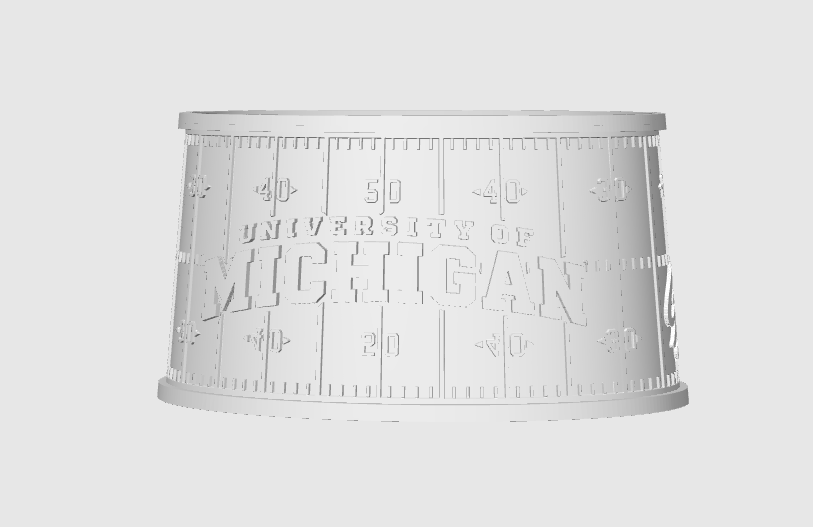 Michigan Wolverines Lithophane Lamp Shade