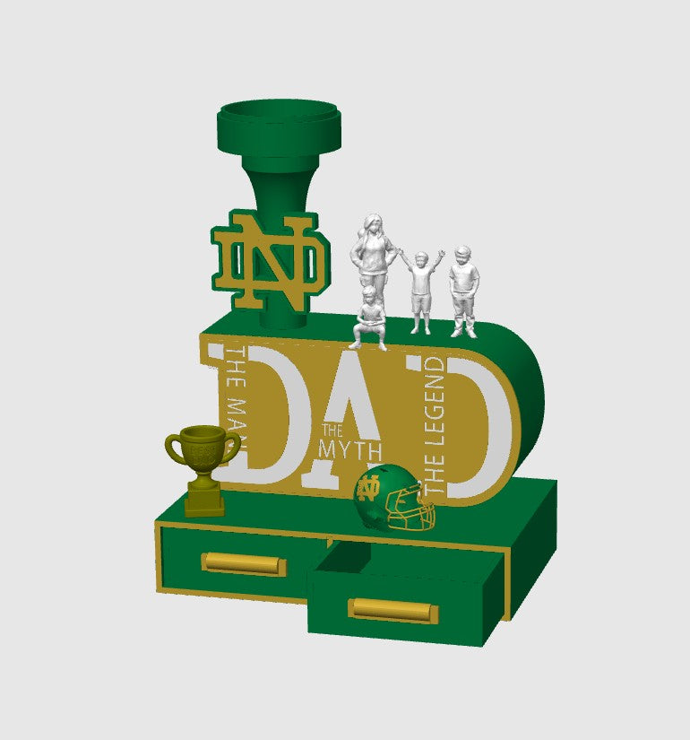 Notre Dame Dad Lamp - DIGITAL FILE ONLY