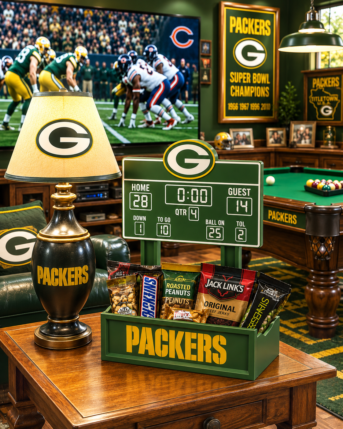 Packers Tailgate Gift Box and Planter