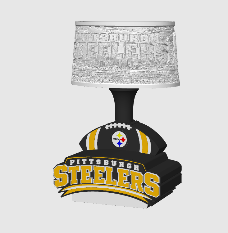Pittsburg Steelers Lamp with Lampshade