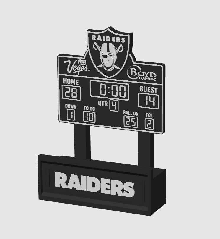 Raider Nation Tailgate Scoreboard Gift Basket / Planter