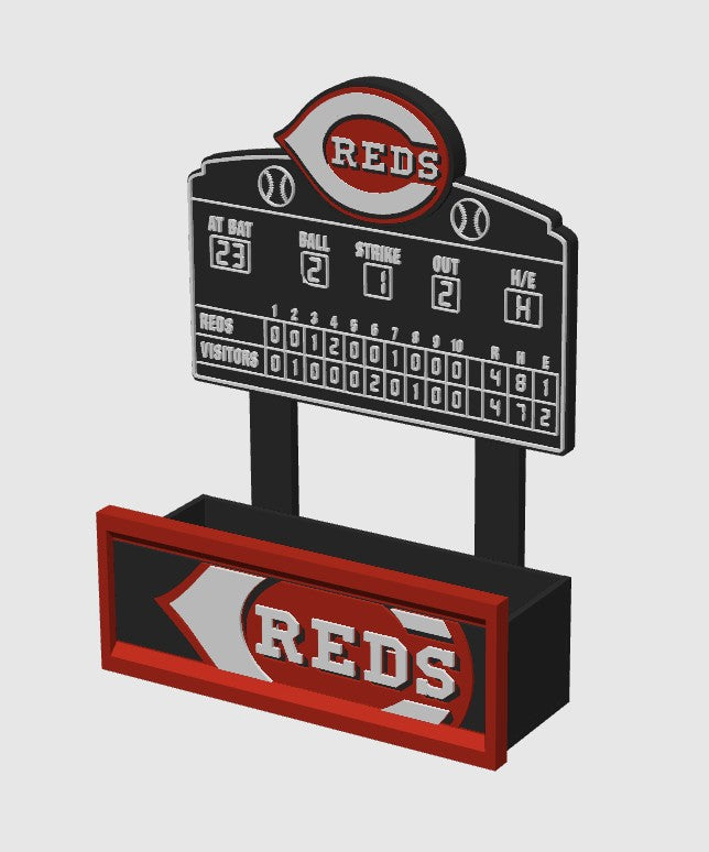 Cincinnati Reds Tailgate Scoreboard Basket / Planter