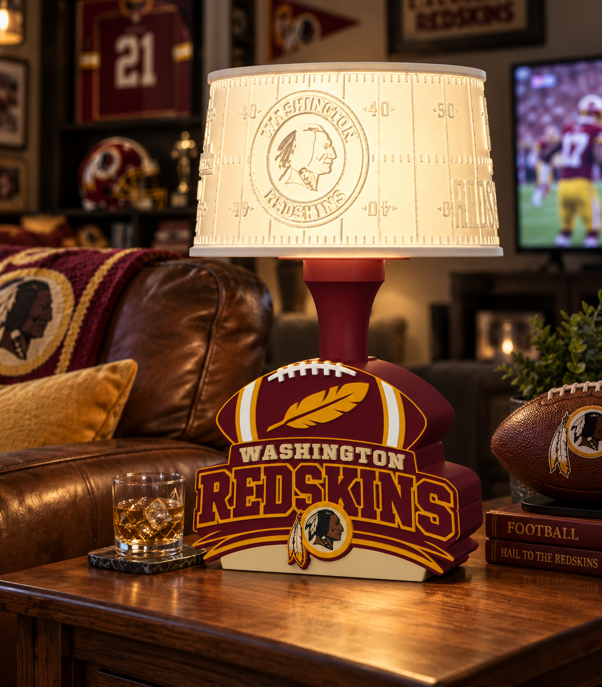 Washington Redskins Lithophane Lampshade