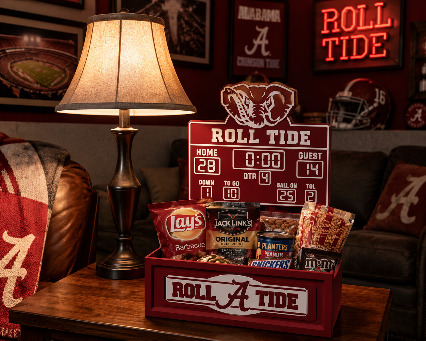 Roll Tide Tailgate Gift Basket / Planter