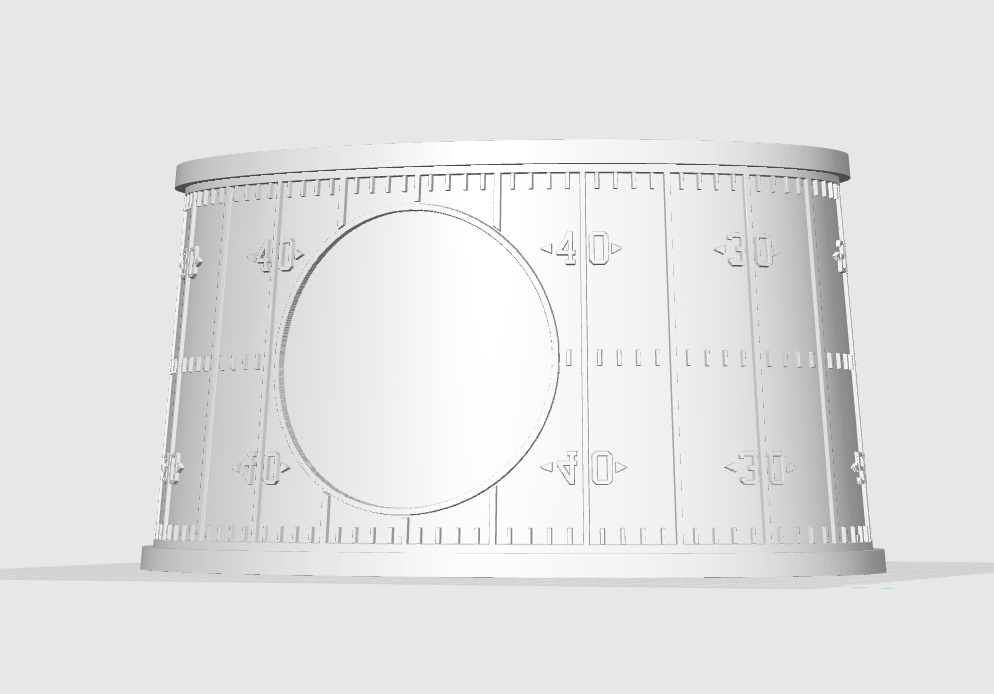 Blank Football Lithophane Lampshade