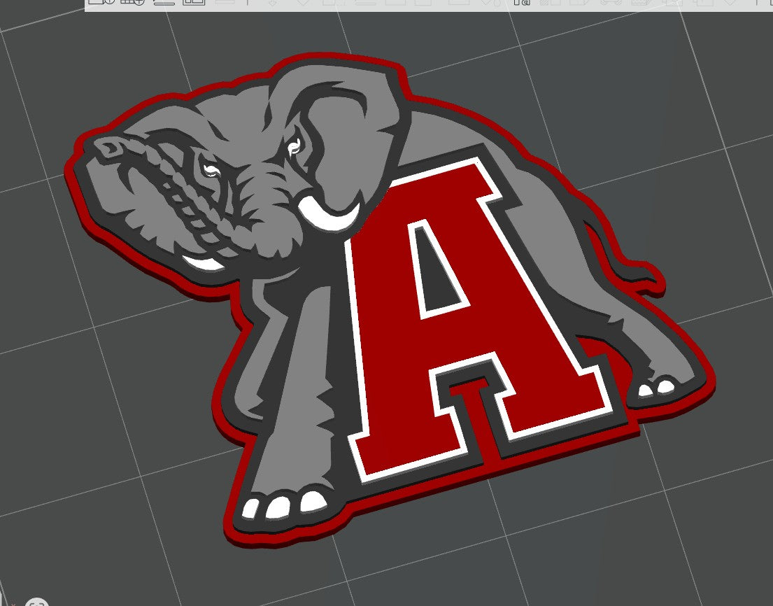 Flat Bill Cap Gift Box - Alabama Logo