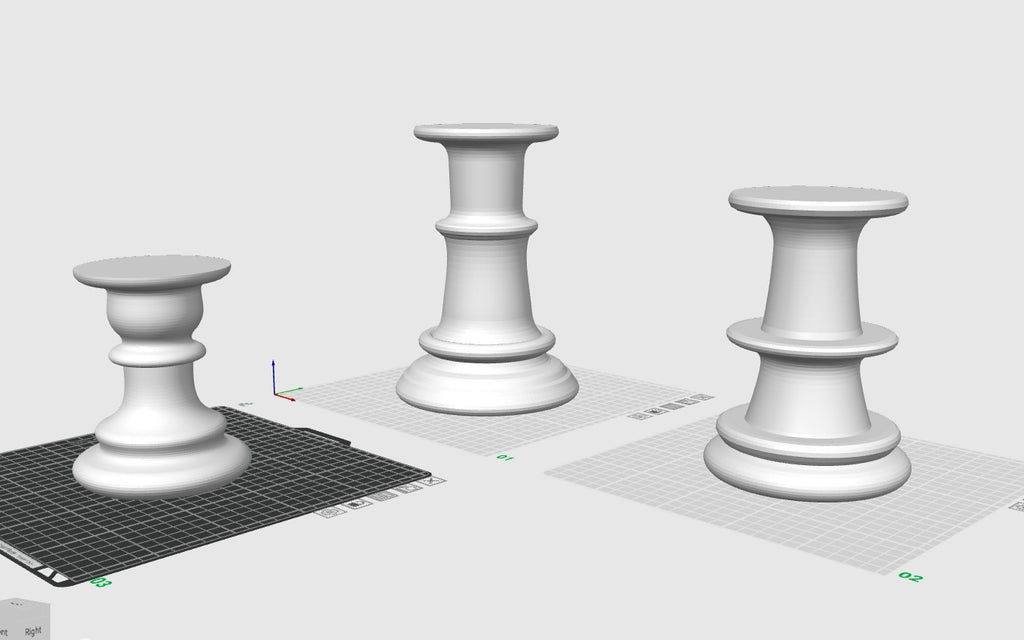 Candle Holder Bases - Set of Three