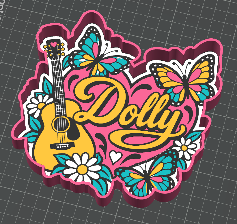 Dolly Small Trinket Trays - 6" x 6" ( Can be Resized Larger )