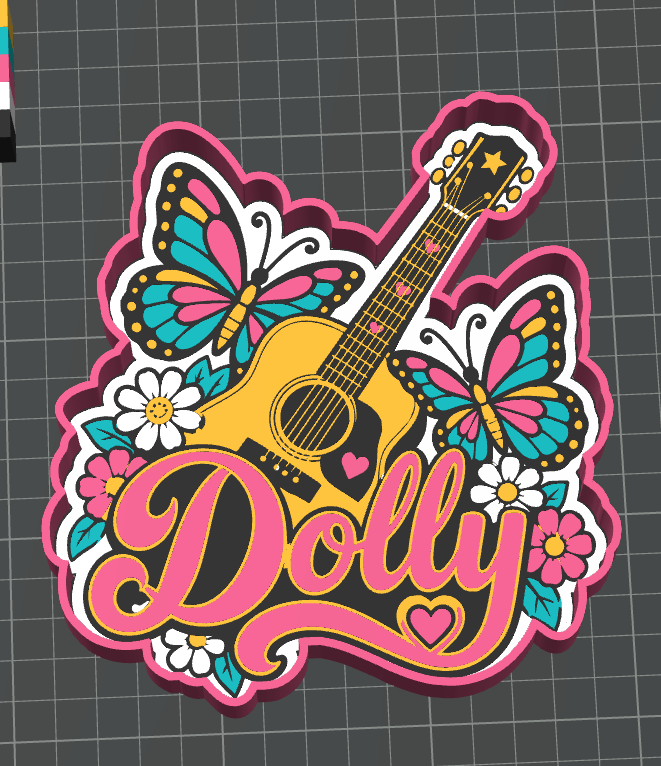 Dolly Small Trinket Trays - 6" x 6" ( Can be Resized Larger )