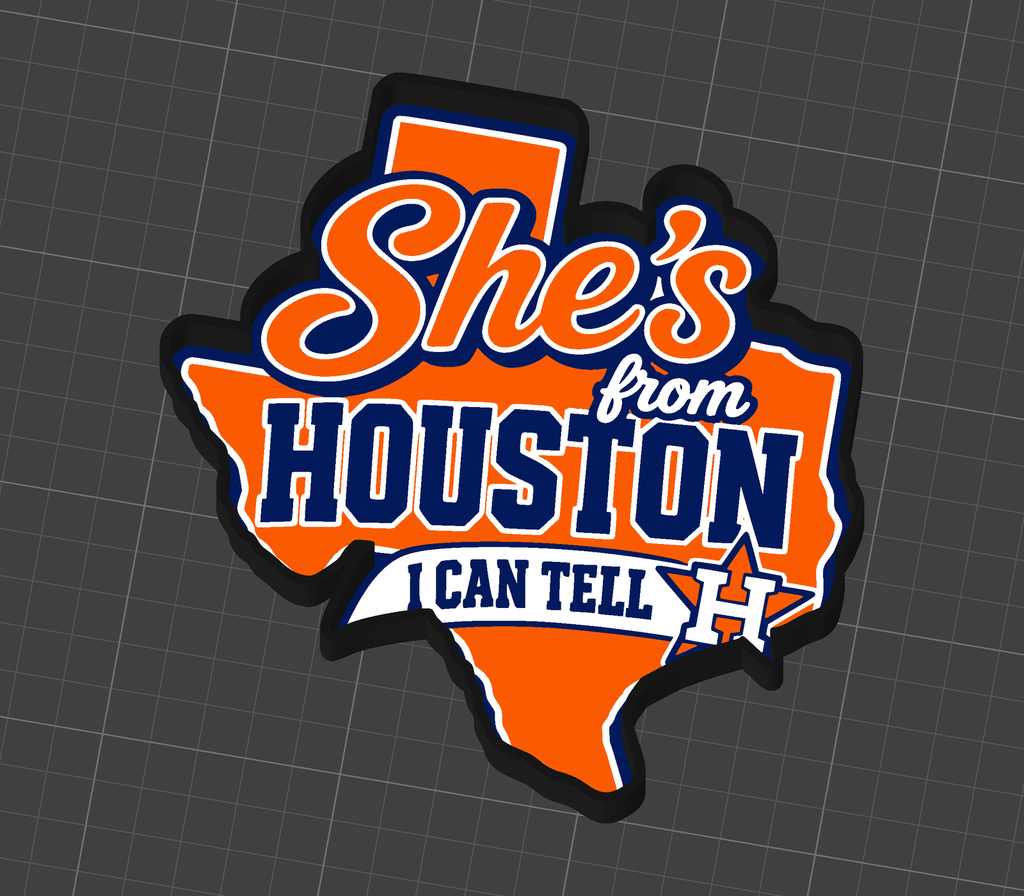 Houston Girl Trinket Trays - Large and Small Sizes