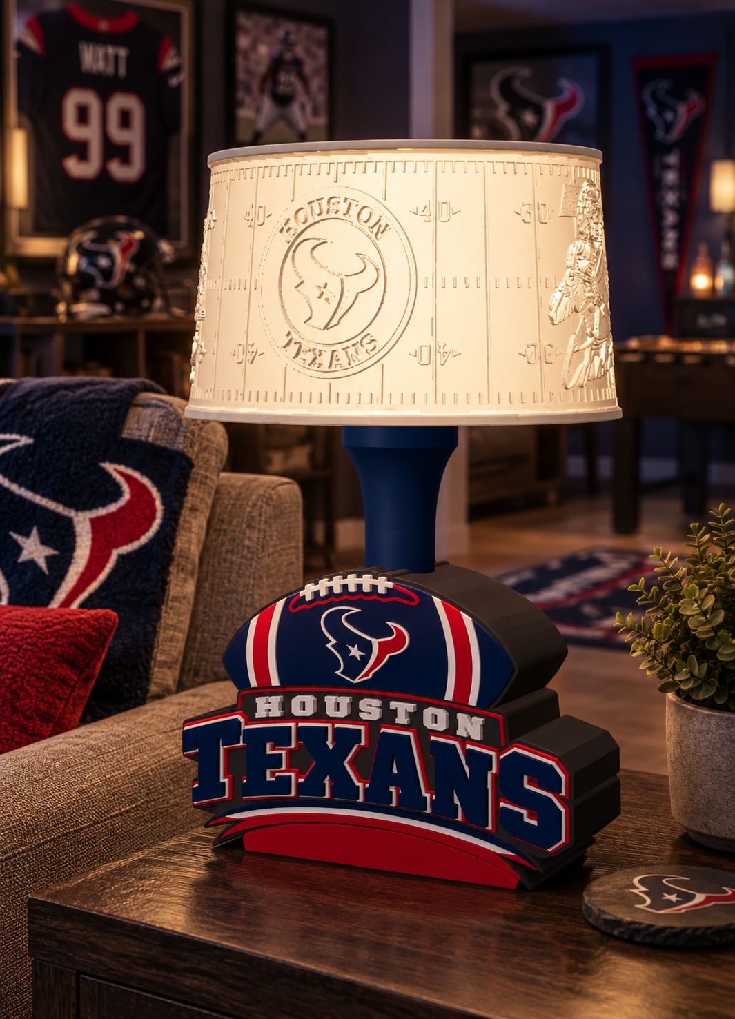 Houston Texans Lithophane Lampshade
