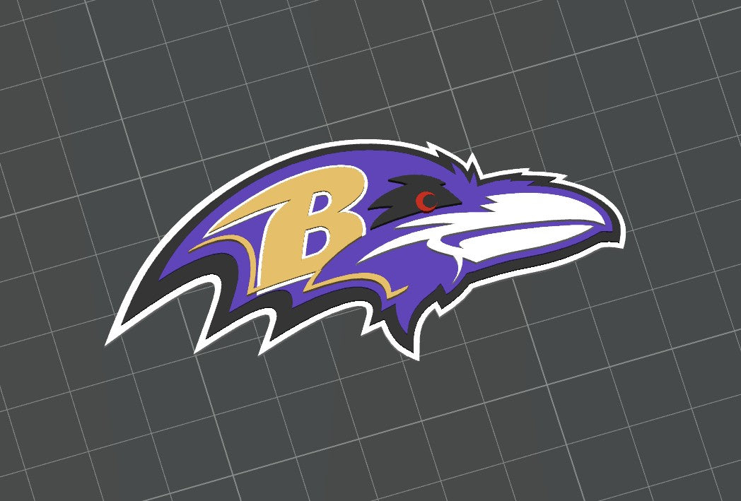 Flat Bill Cap Gift Box - Baltimore Ravens Logo