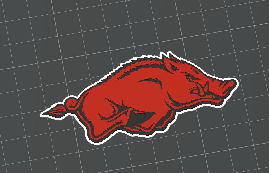 Flat Bill Cap Gift Box - Arkansas Razorbacks Logo
