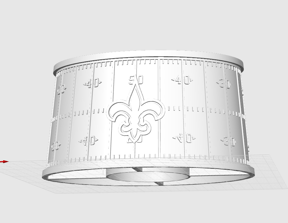 New Orleans Saints - Lithophane Lampshade