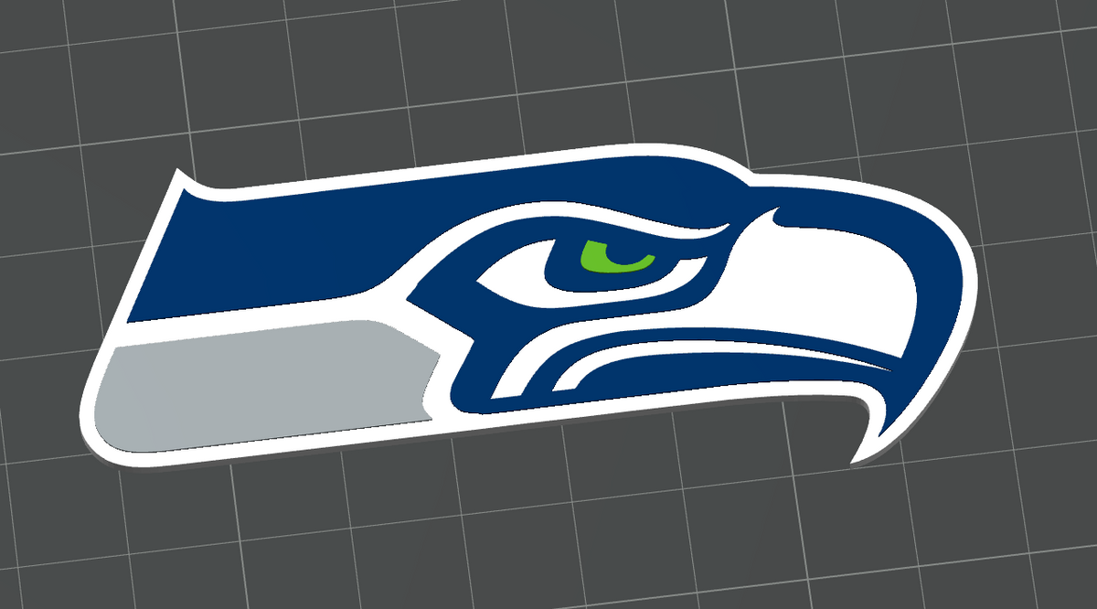 Flat Bill Gift Box - Seatle Seahawks Logo