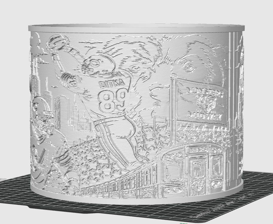 Chicago Bears Legacy Lithophane Lampshade