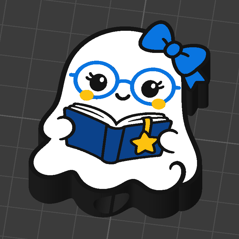 Book Ghost (2) straw topper