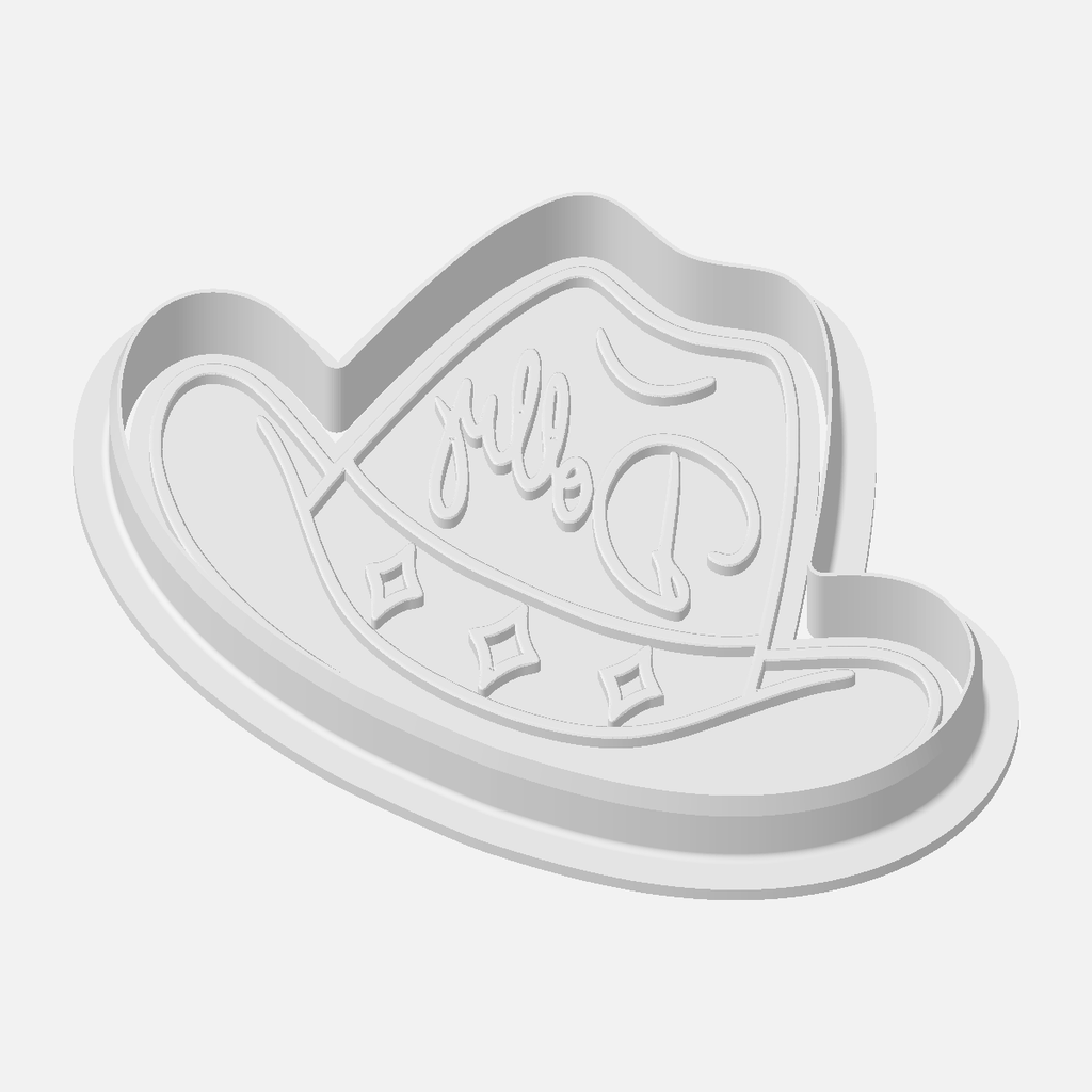 Dolly Cookie Cutter / Stamp Collection - Cowboy Hat