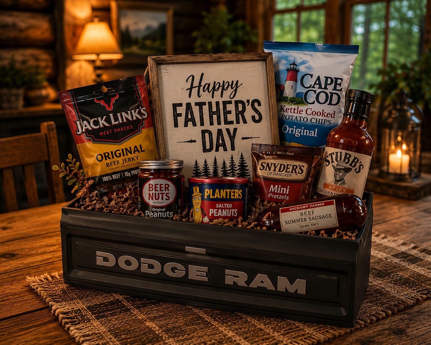 Dodge Ram Tailgate Gift Basket / Planter