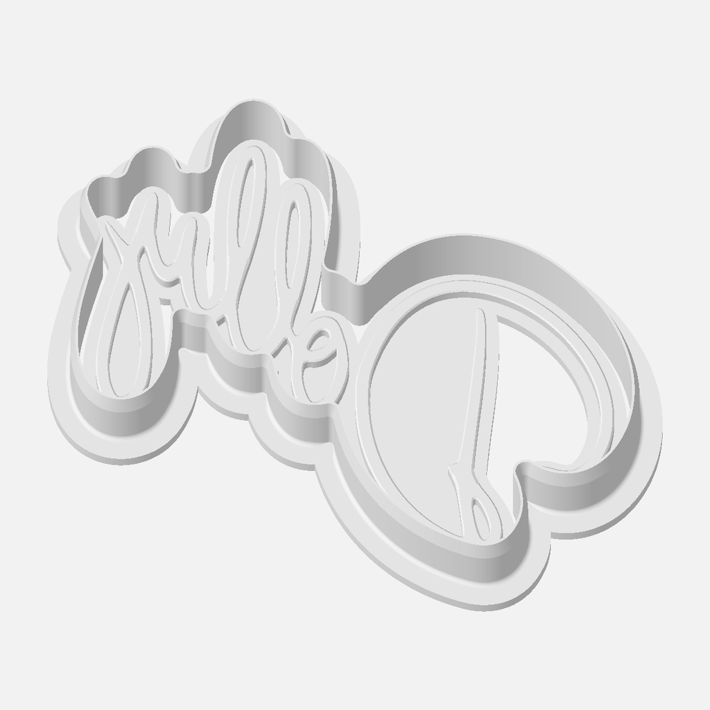 Dolly Cookie Cutter / Stamp Collection - Dolly Script