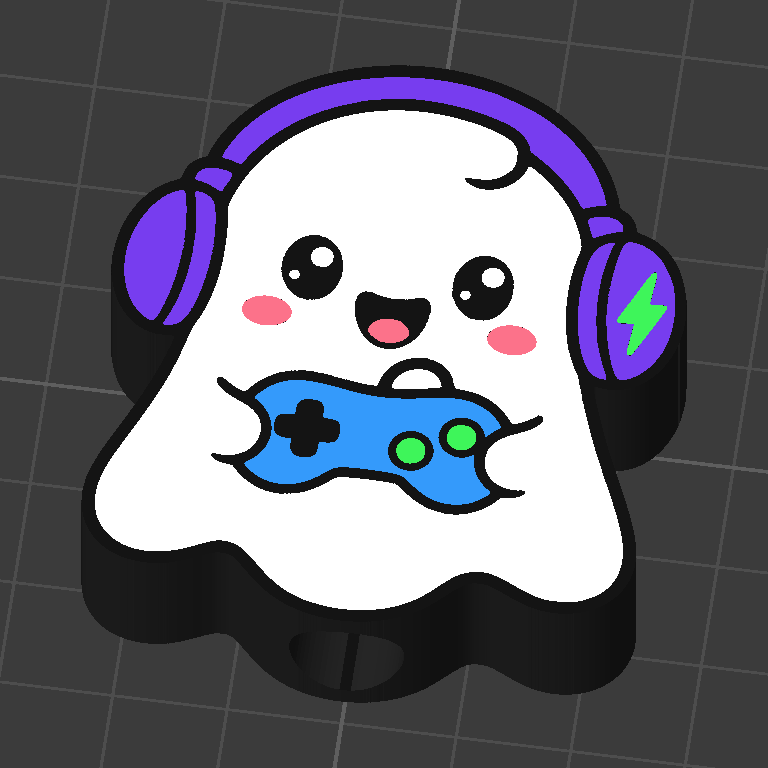 Ghost Gamer straw topper