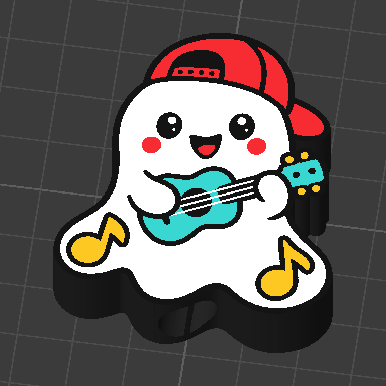 Guitar Ghost straw topper