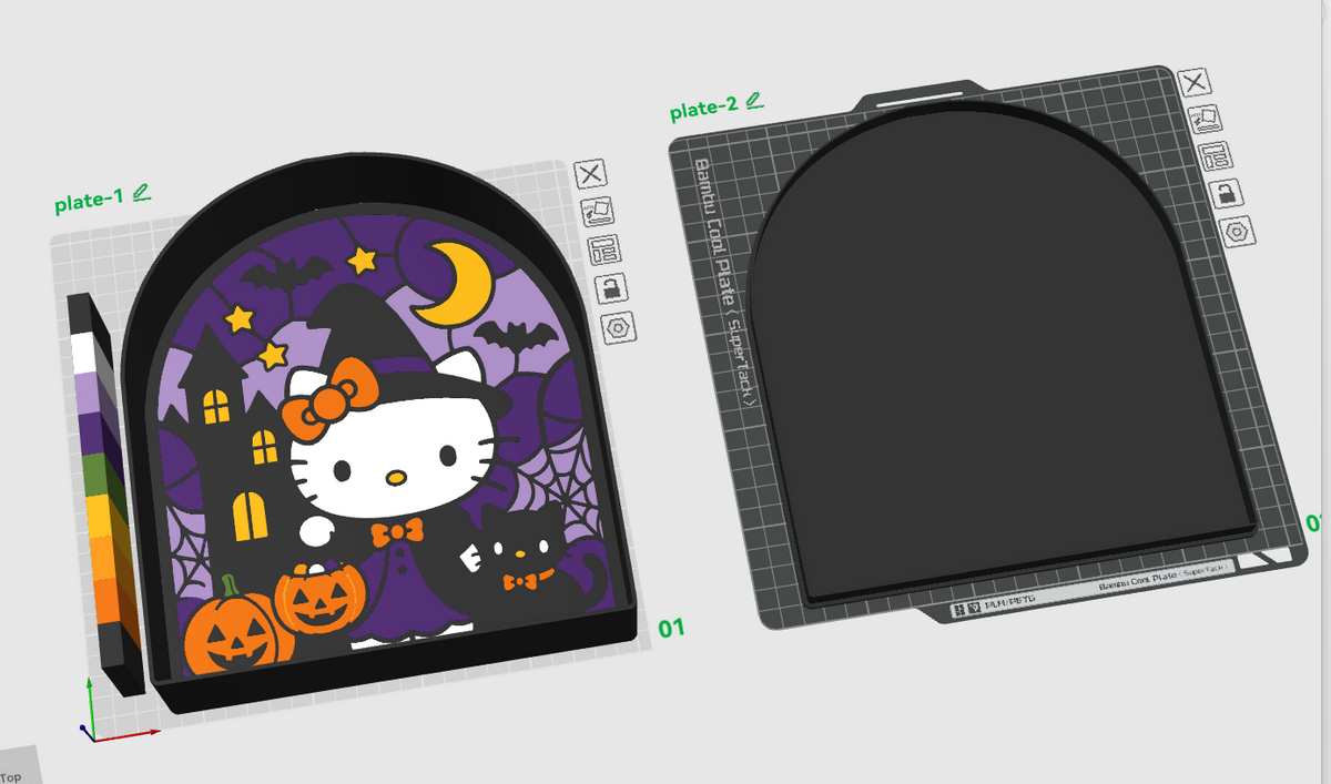 Kitty Halloween Light Boxes - 4 Color and 8 Color Versions