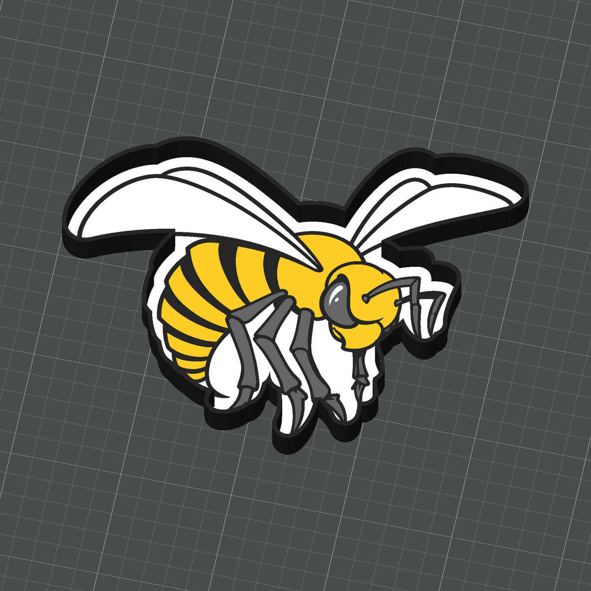 STL3D - Hornets Trainket Tray