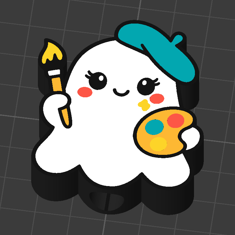 Painter Ghost straw topper