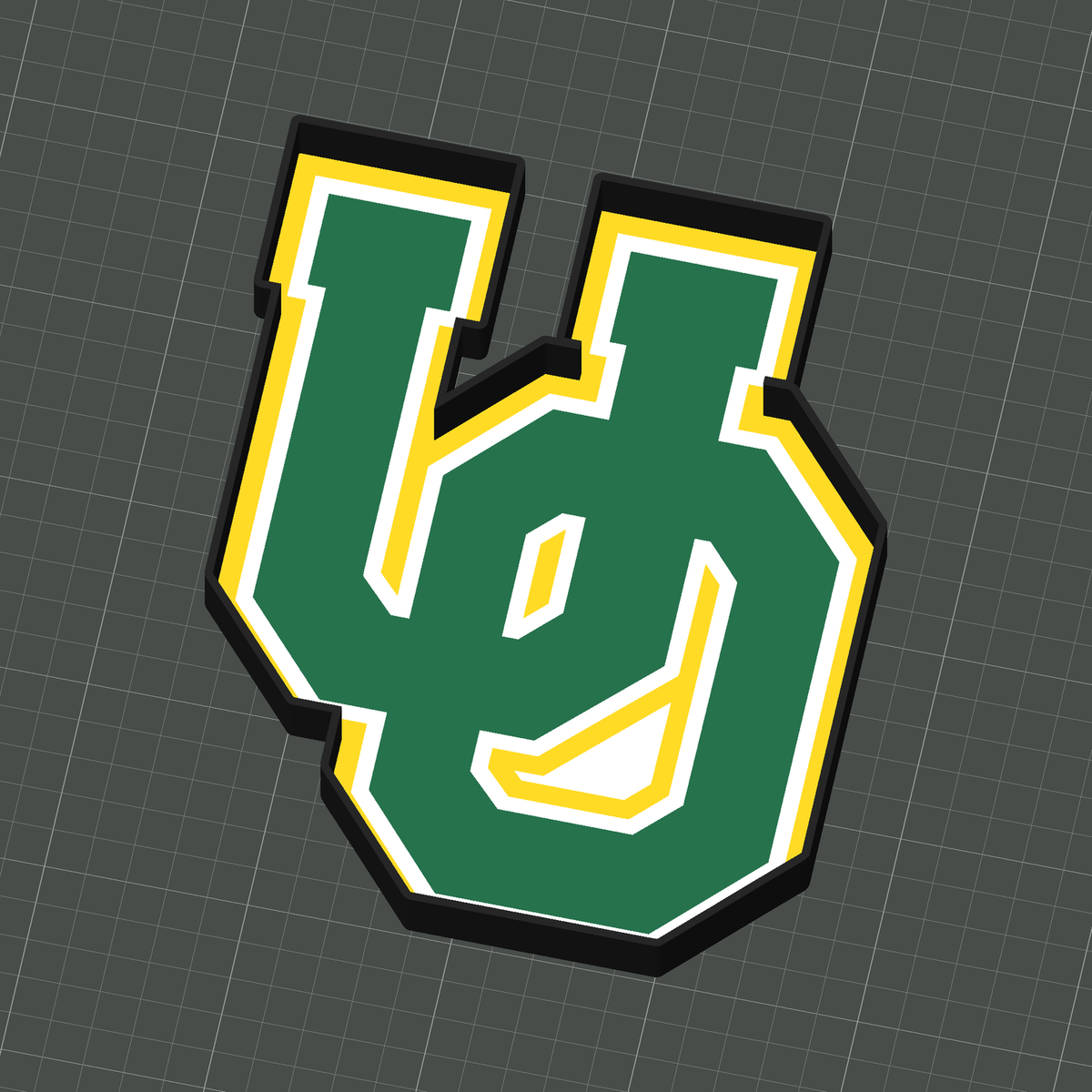 STL3D - University of Oregon Trinket Tray