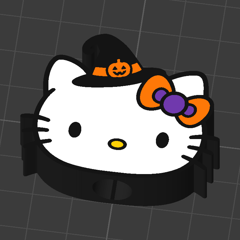 Witch Kitty straw topper