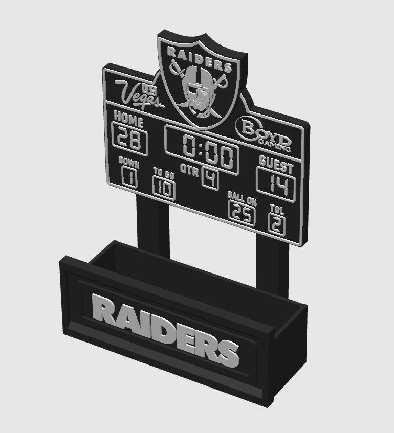 Raider Nation Tailgate Scoreboard Gift Basket / Planter
